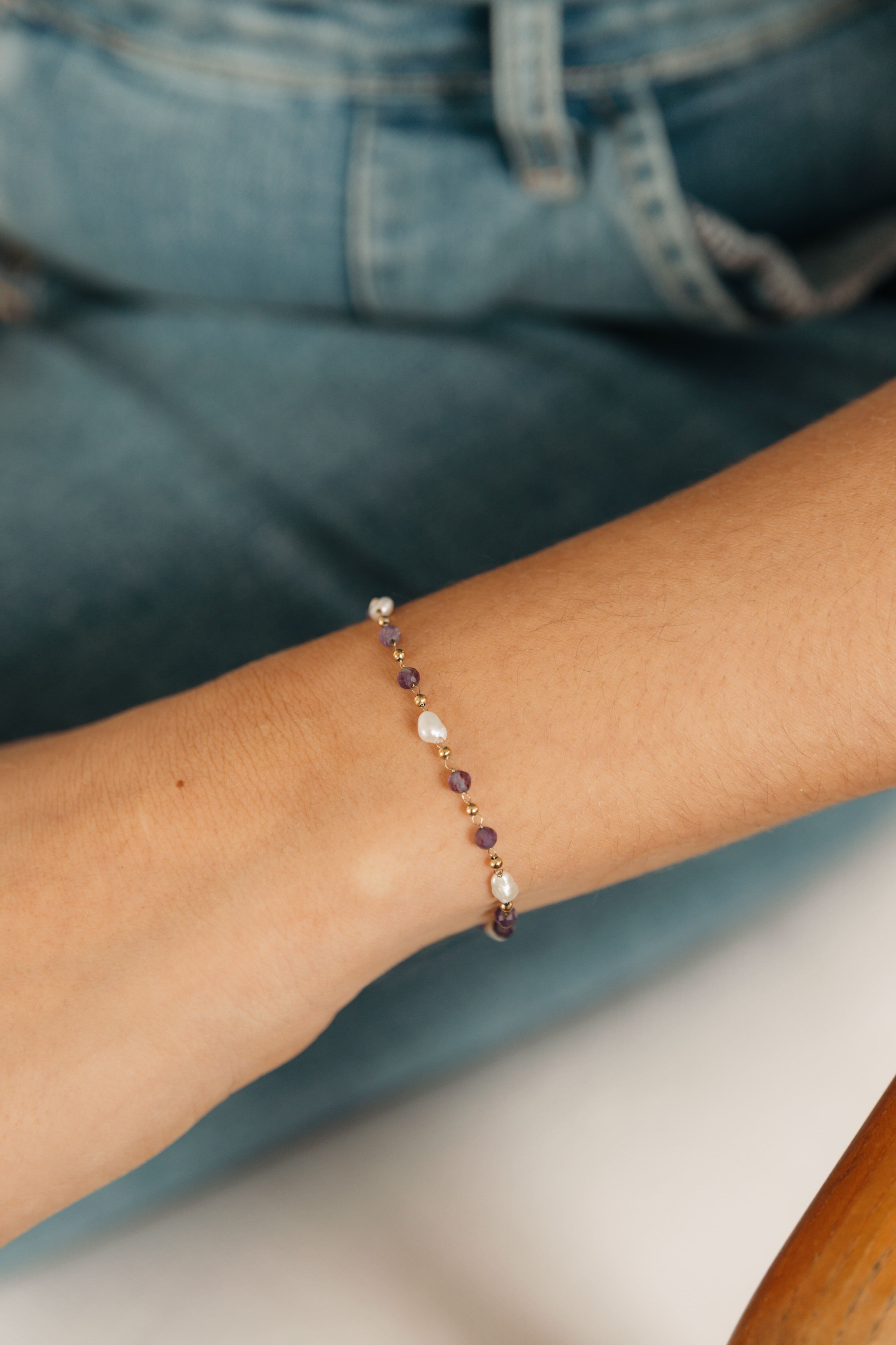 bracelet fin pierre naturelles