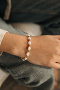 bracelet perle d'eau douce acier inoxydable