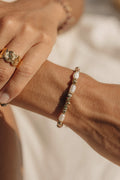 bracelet en acier inoxydable turquoise africaine