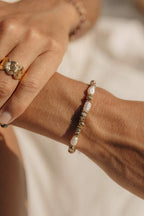 bracelet en acier inoxydable turquoise africaine
