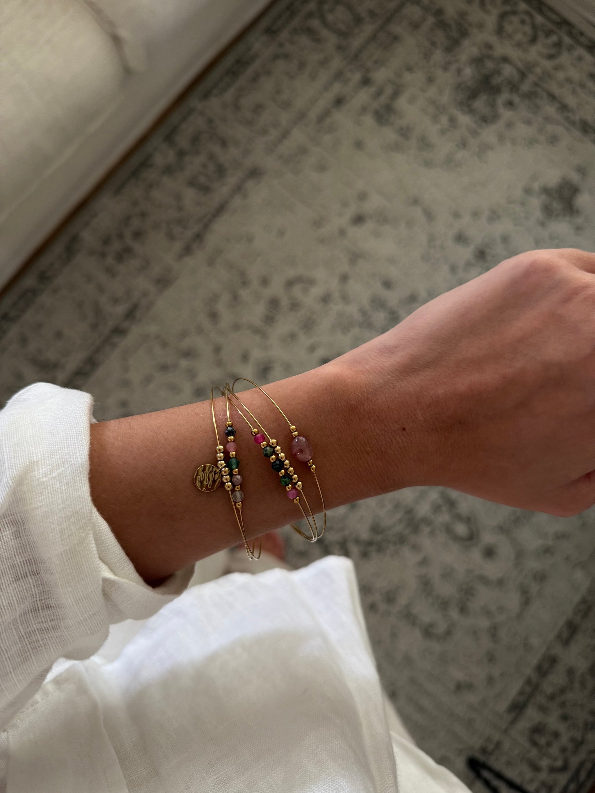 bracelet pierres naturelles femme