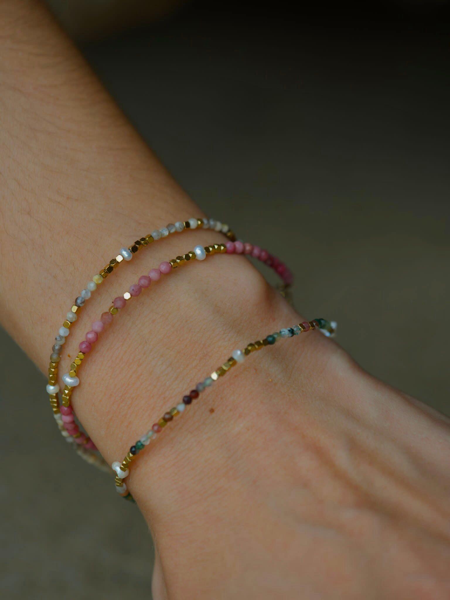 bracelet perles colorés