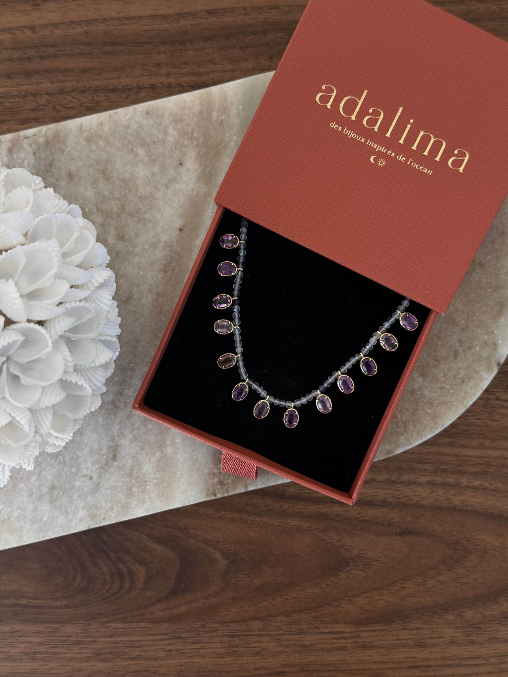 collier pierres naturelles femmes