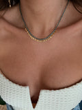 collier coloré pour femmes en acier inoxydable 