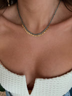 collier coloré pour femmes en acier inoxydable 