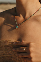 collier acier inoxydable perles