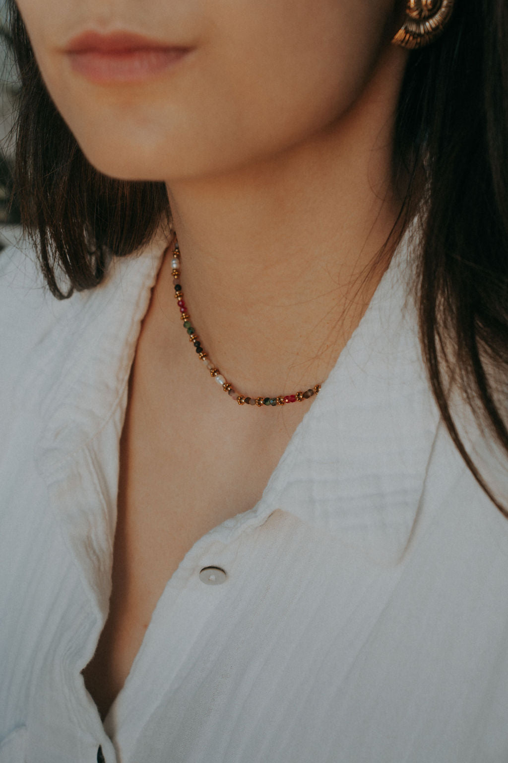 collier colores perles