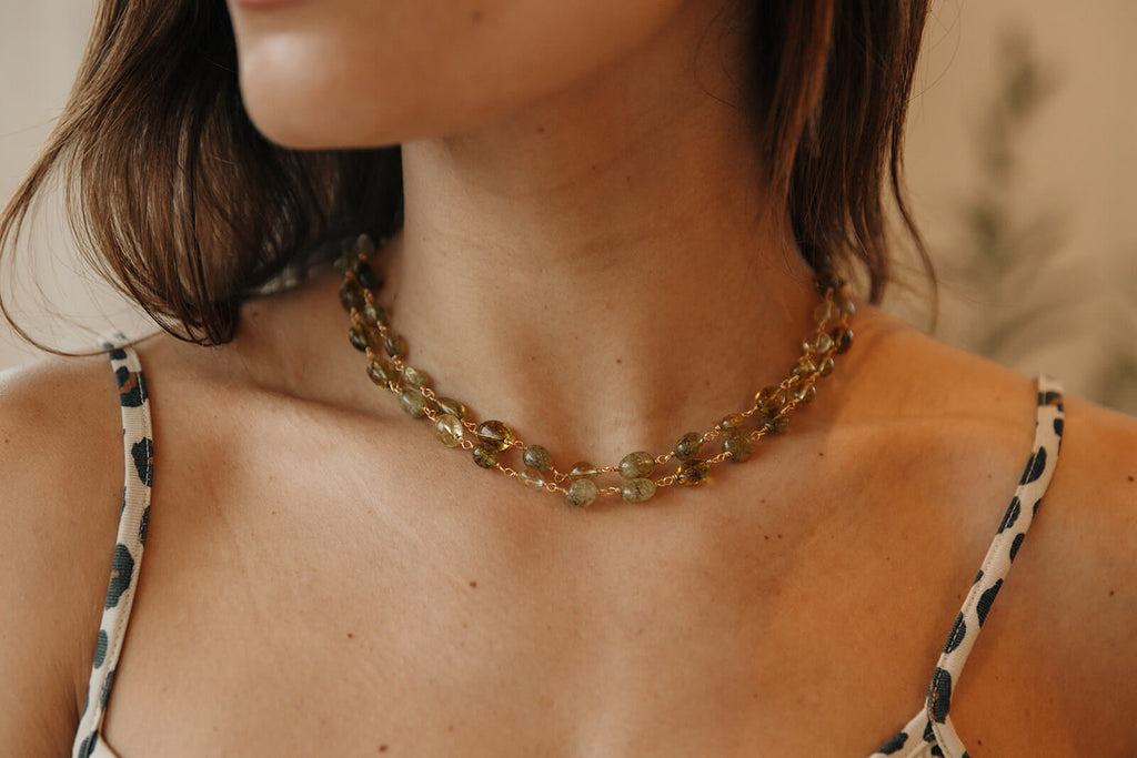 collier double rang 