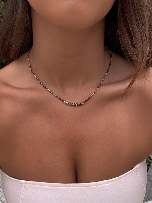 Collier coloré tendance pour femmes