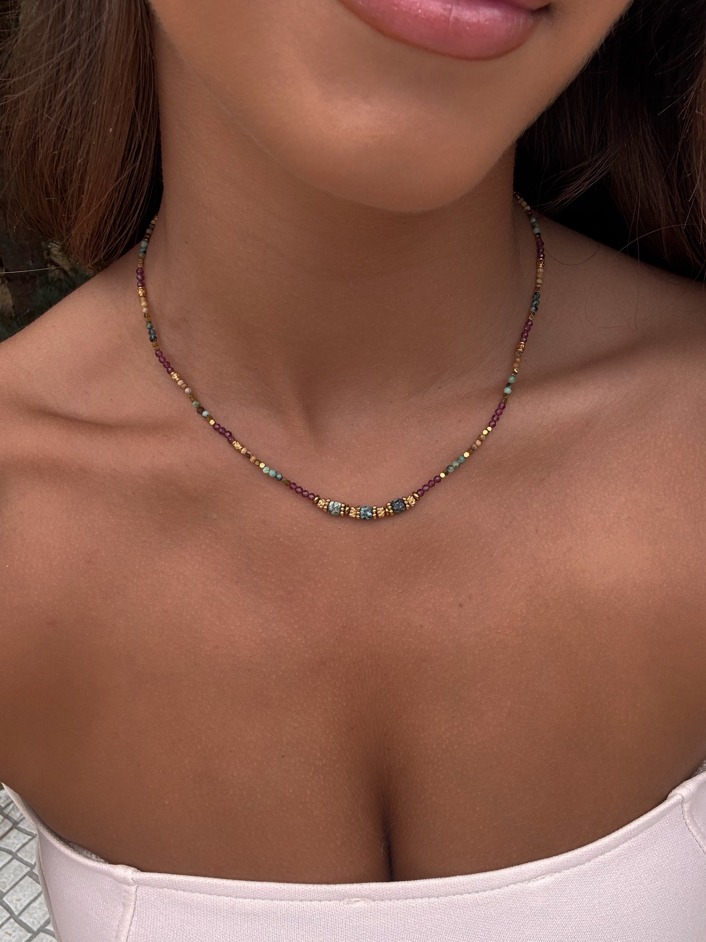 Collier coloré tendance pour femmes