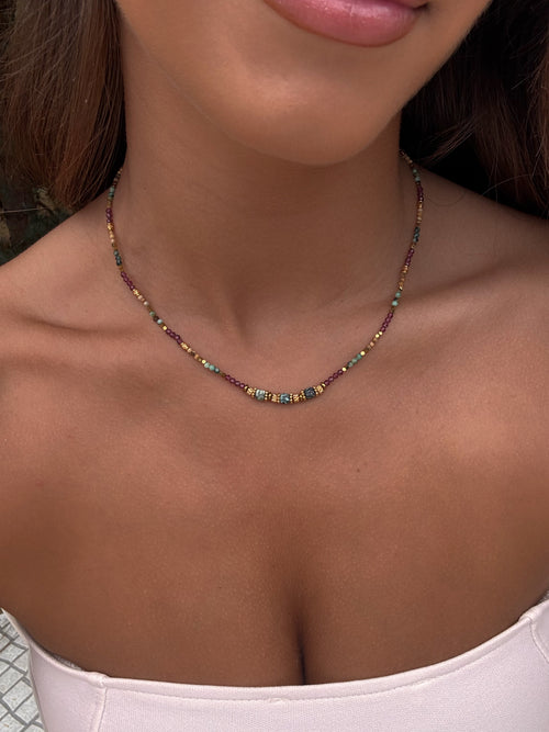 Collier coloré tendance pour femmes