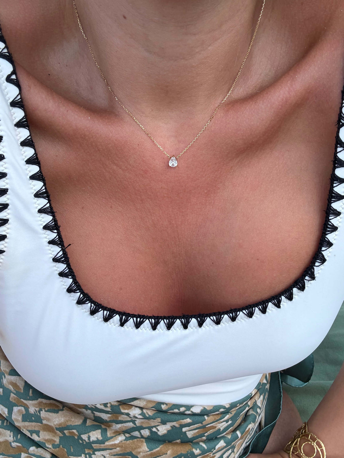 collier fin femme acier inoxydable