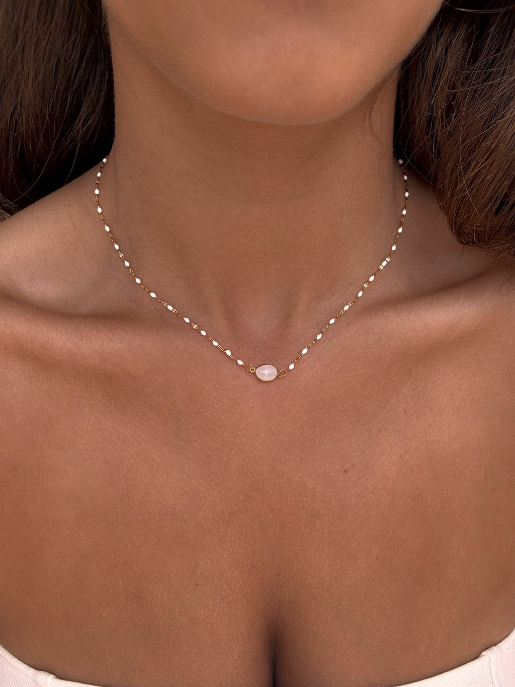 collier fin en acier inoxydable 