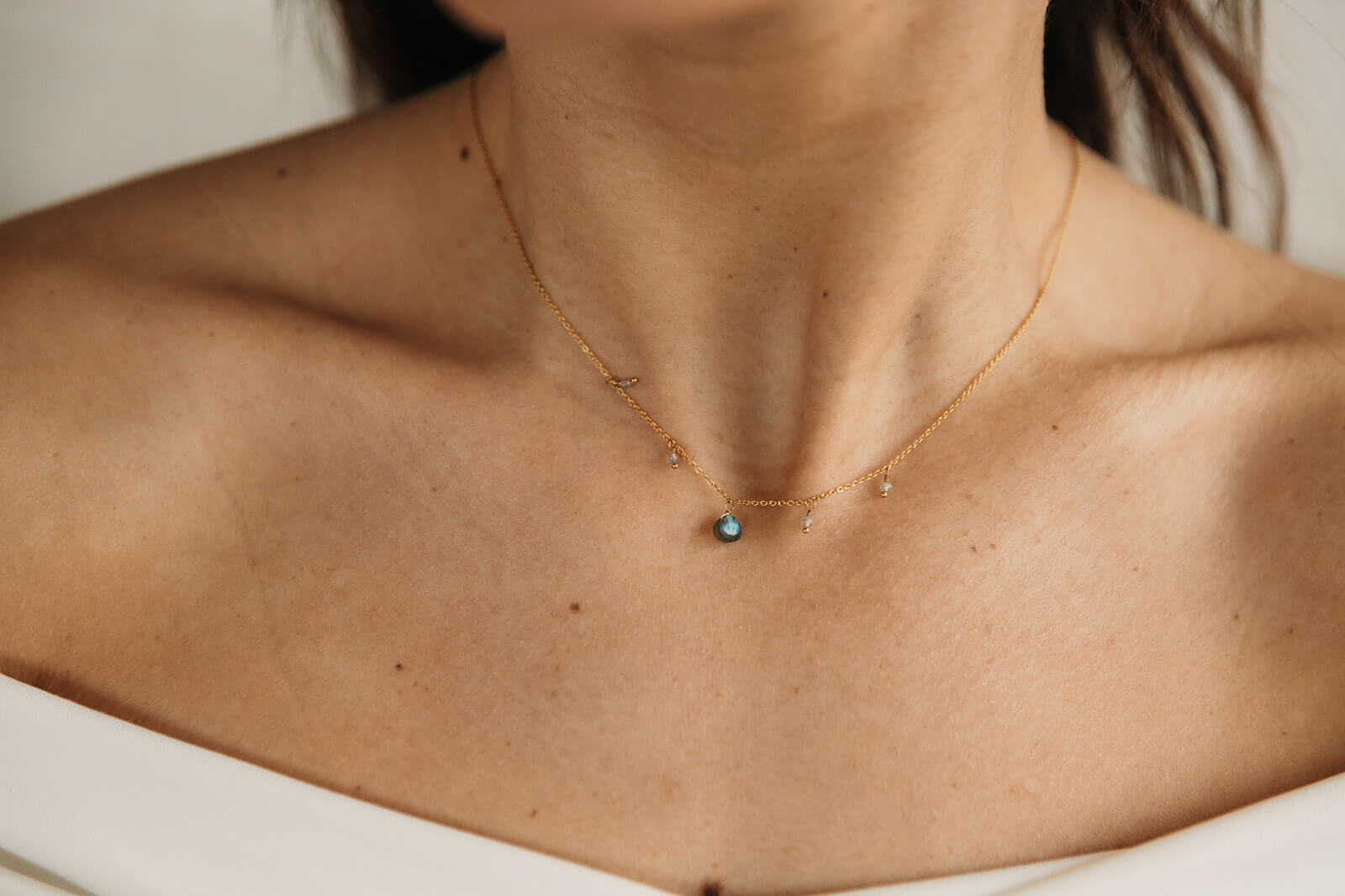 collier labradorite femme