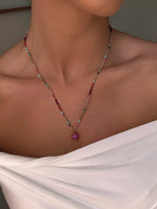 collier long coloré pour femmes