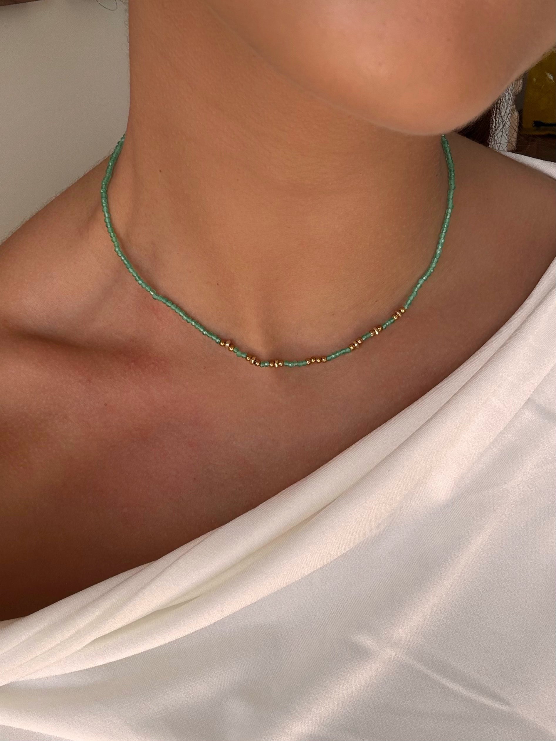 Collier coloré en acier inoxydable en soldes