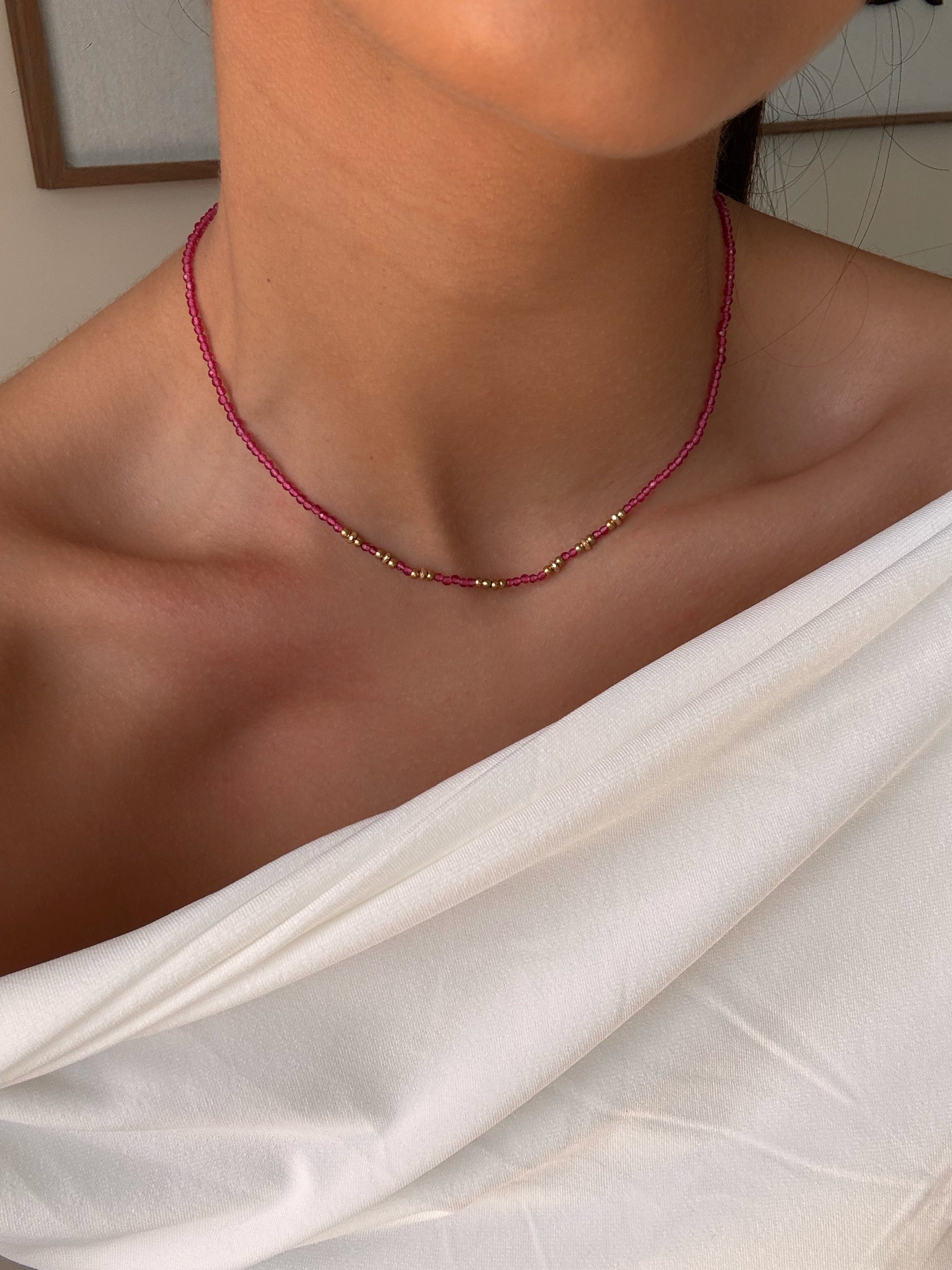 Collier coloré en acier inoxydable en soldes