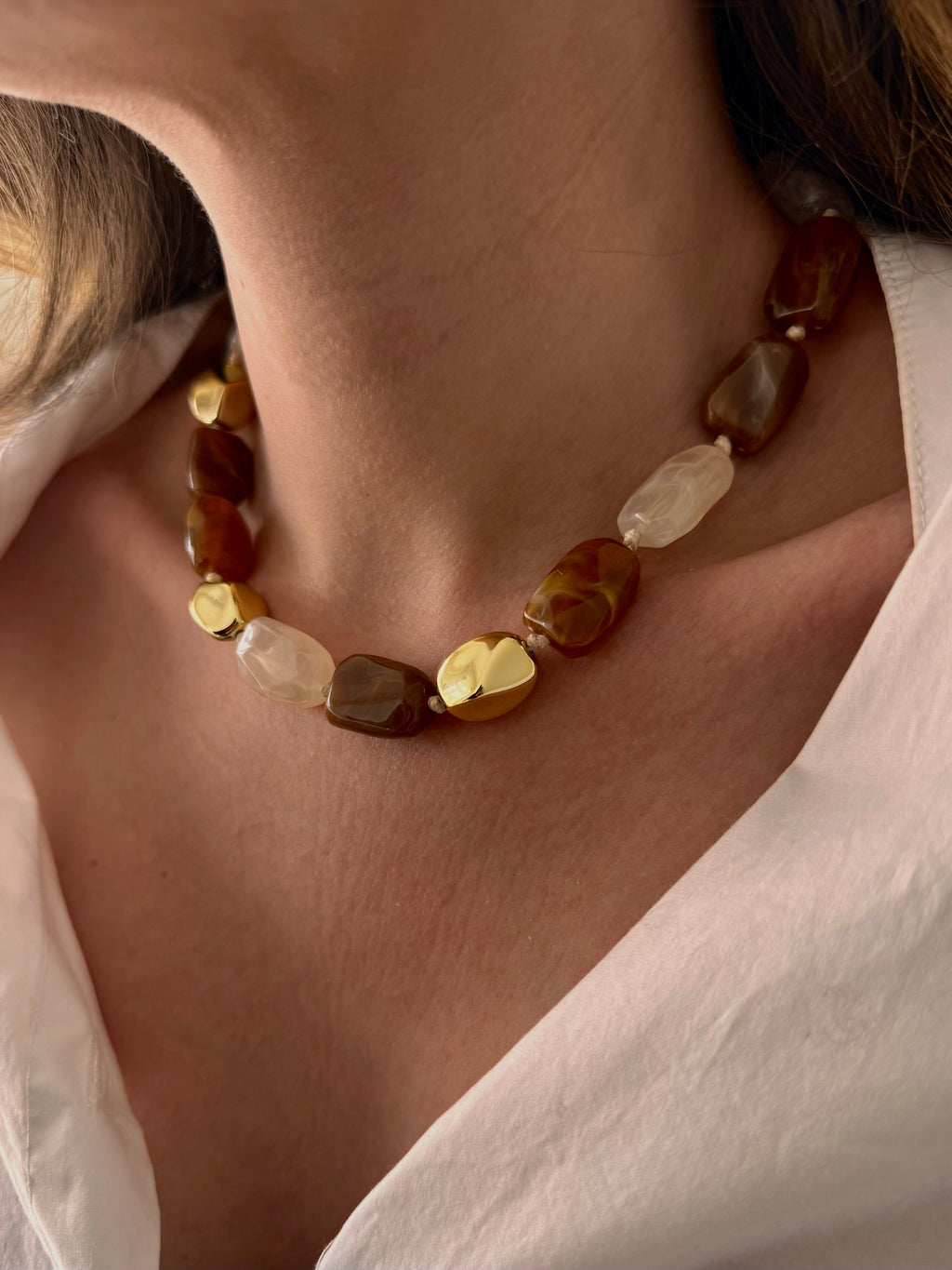 collier en acier inoxydable femme