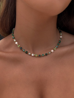 Collier en acier inoxydable coloré our femmes