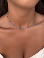 Collier coloré en acier inoxydable