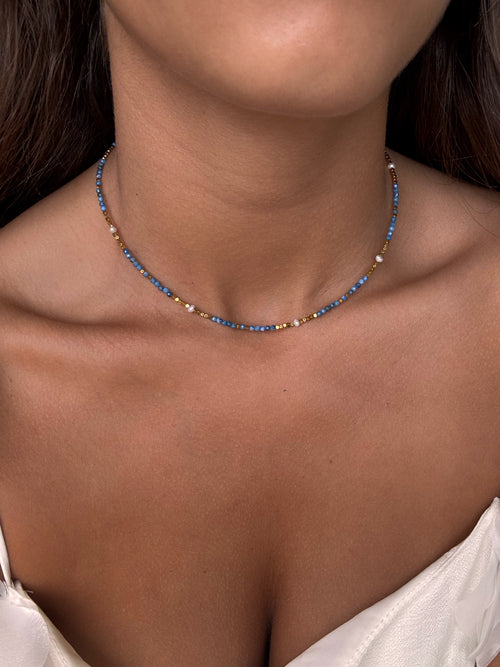 Collier coloré en acier inoxydable