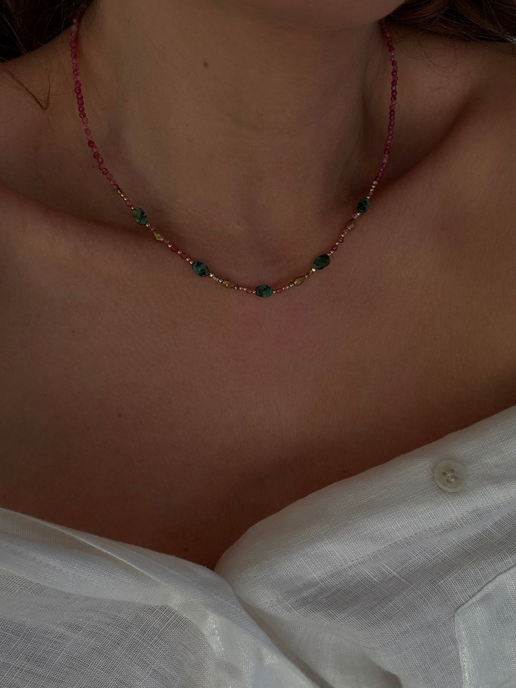 collier pierres naturelles