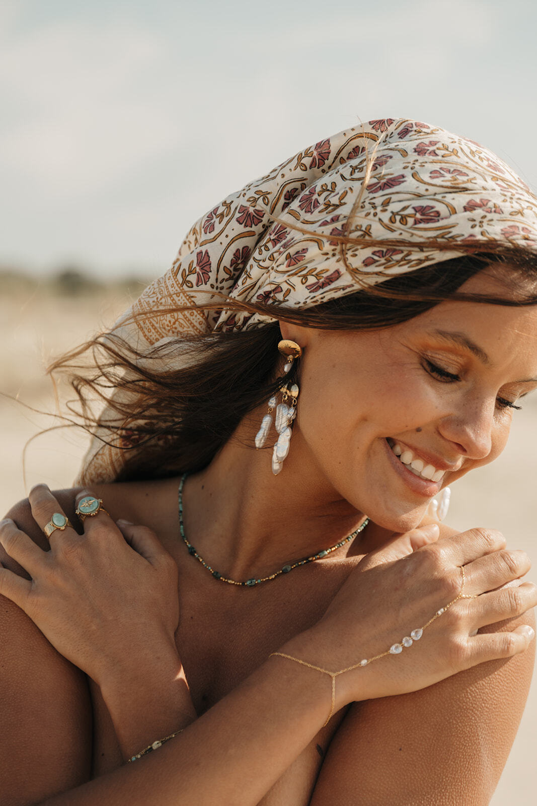 collier pierres naturelles femme