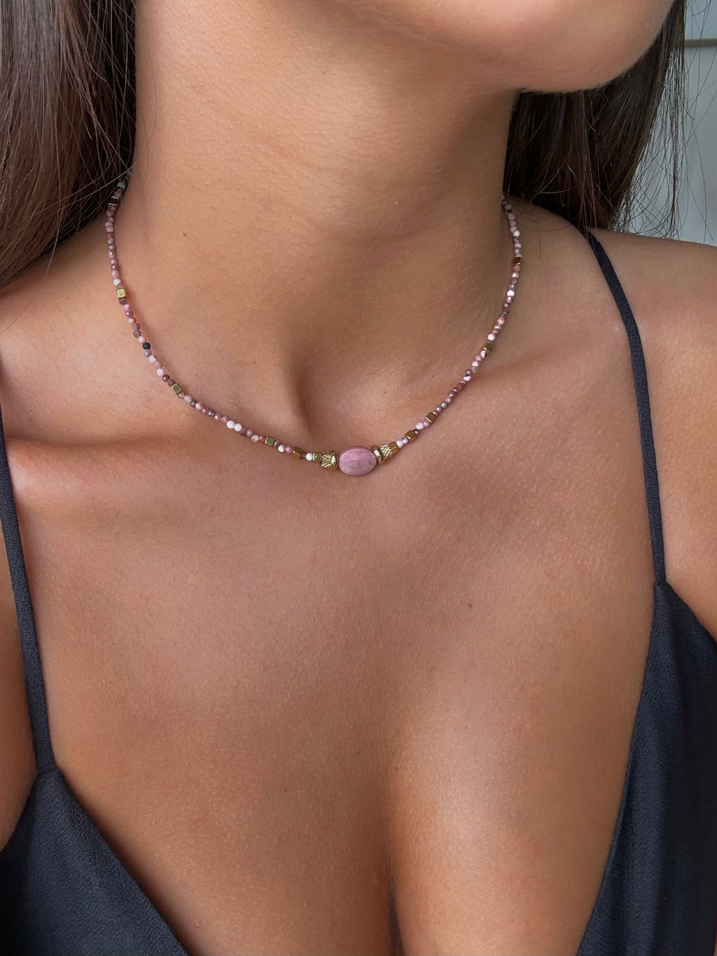 collier tendance pour femmes pierres naturelles