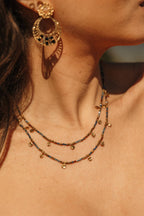 collier pierres sautoir