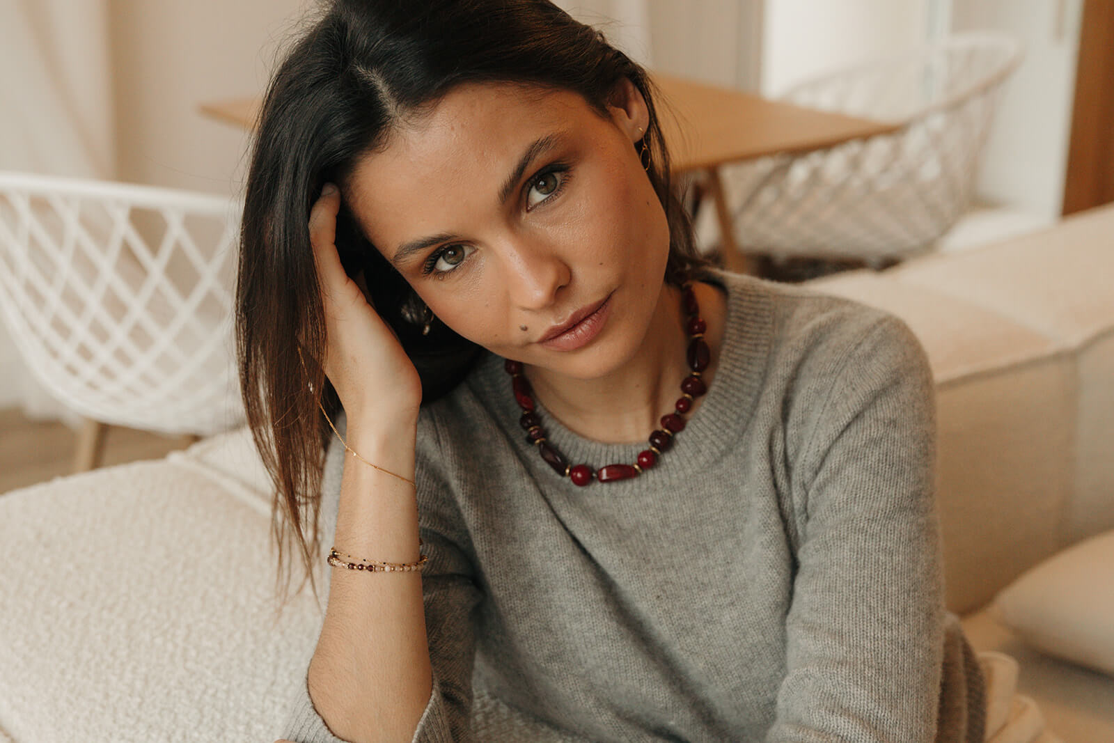 collier resine acier inoxydable