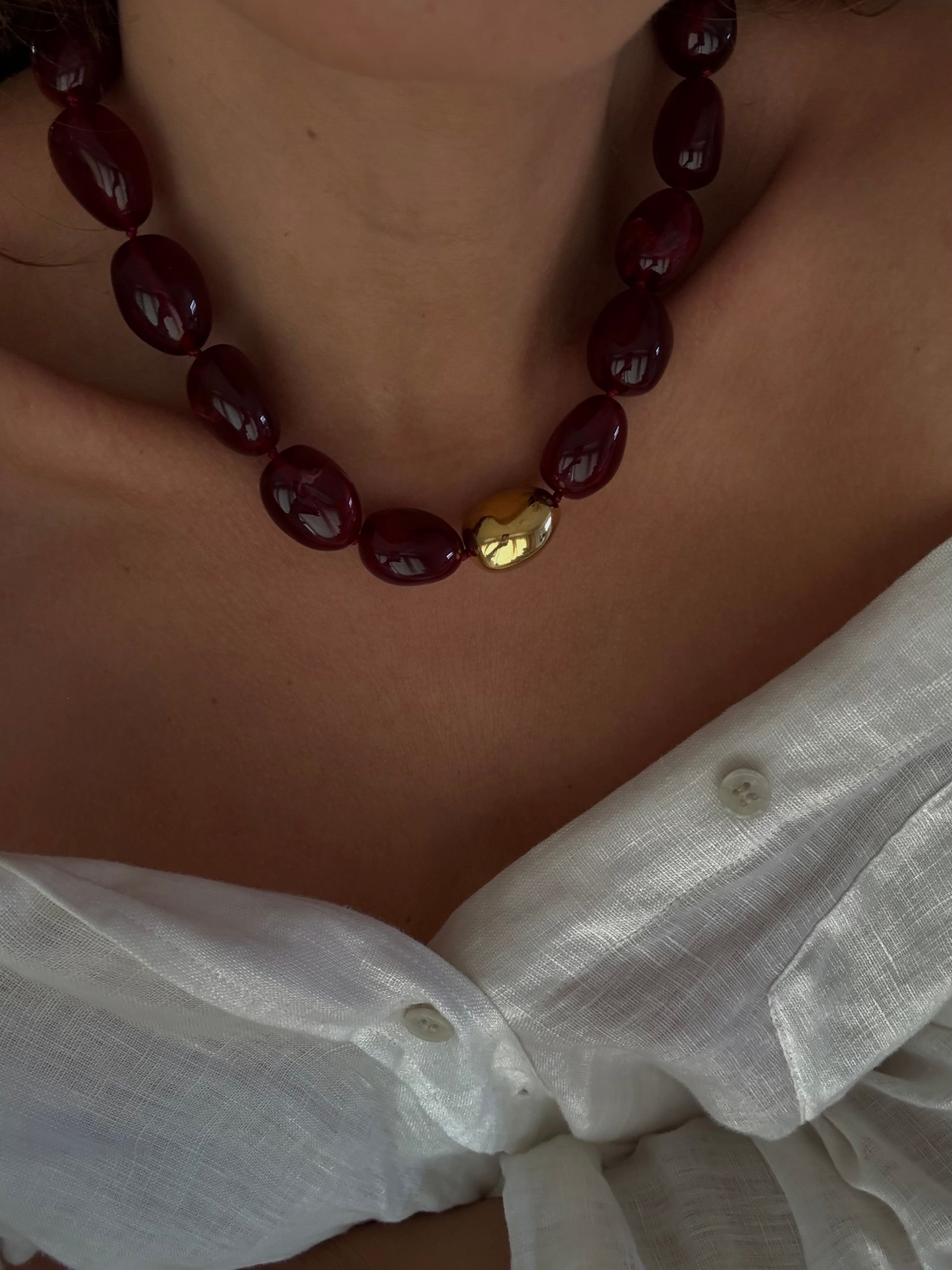 collier resine femme