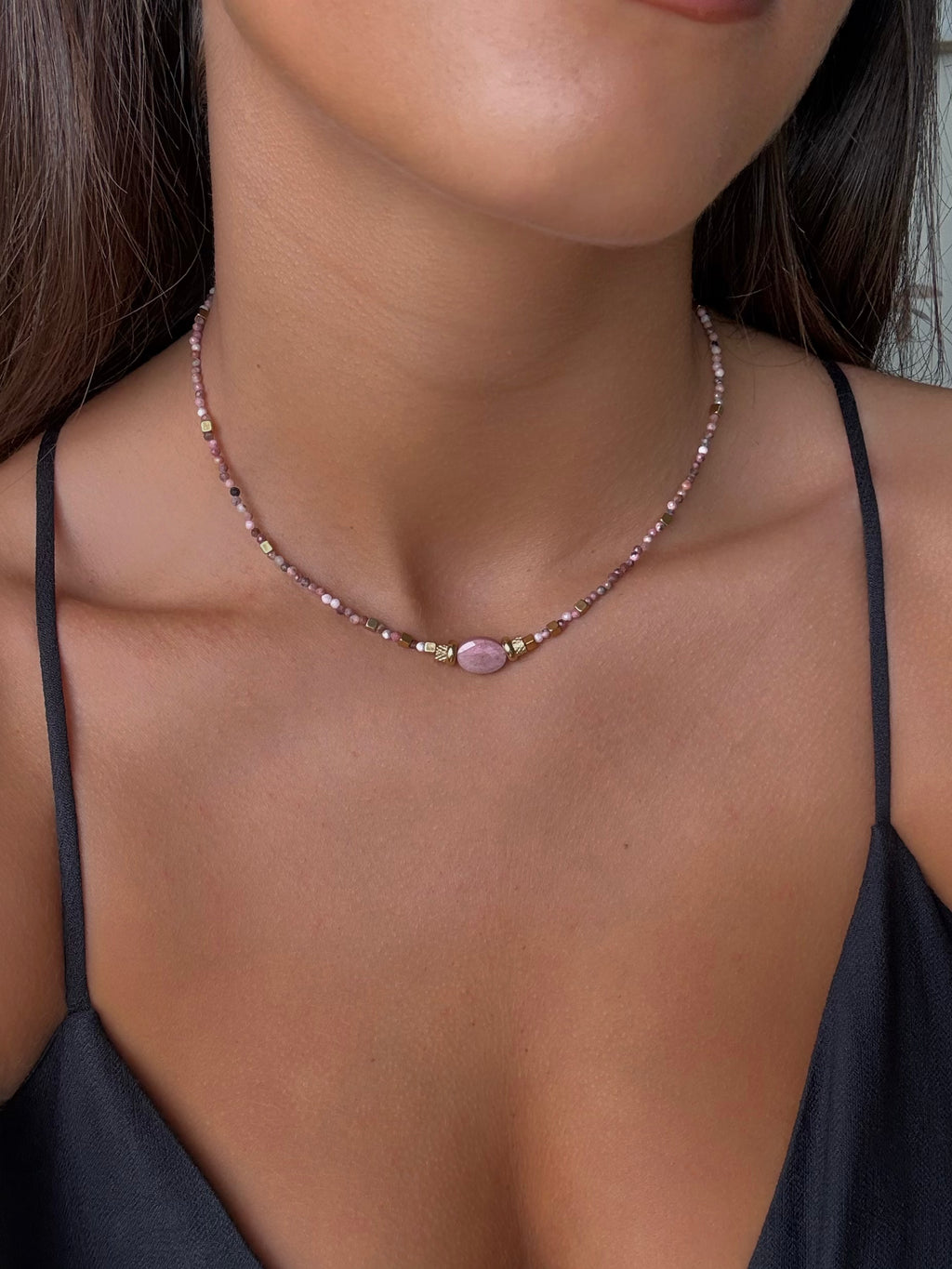 collier tendance pour femmes pierres naturelles