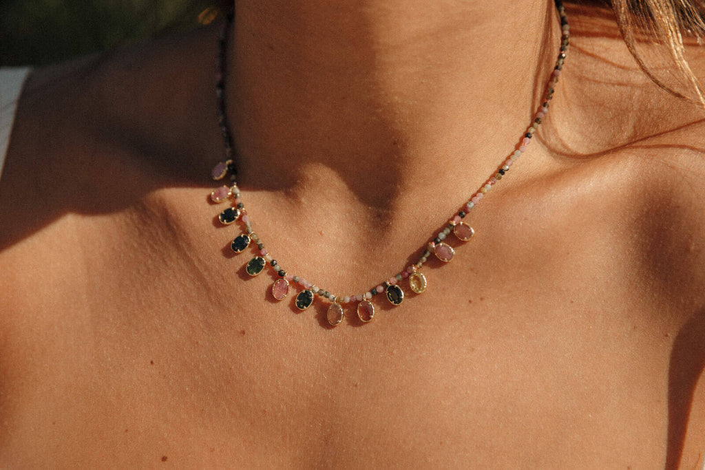 collier tourmaline femme