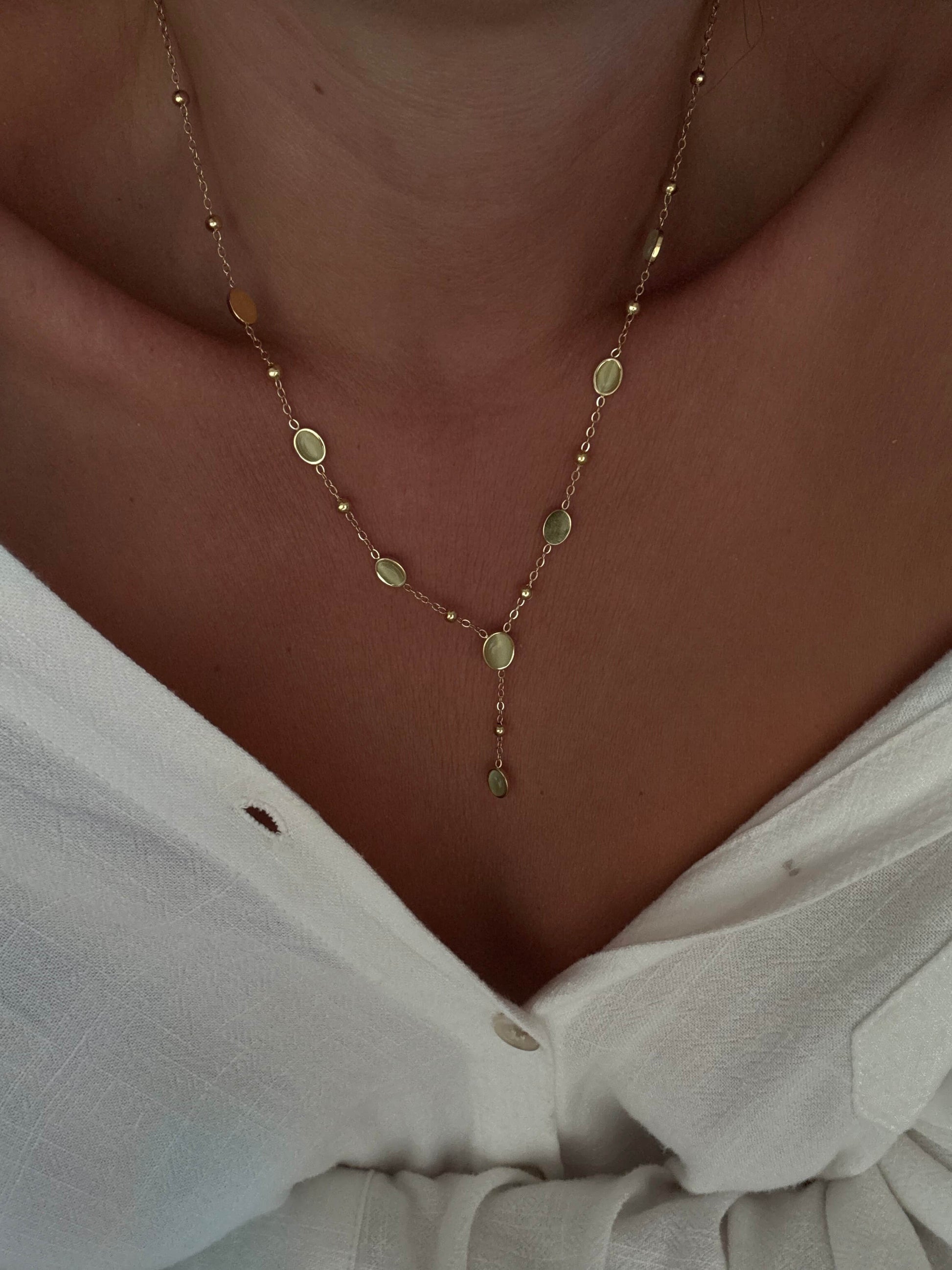 collier vert acier inoxydable