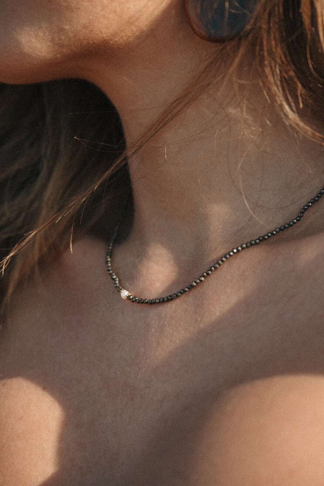 collier fin femme