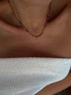 collier perles colorés