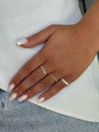 bagues bijoux strass doré