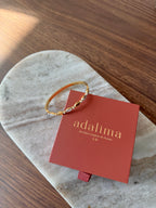 jonc nacré et doré élégant 