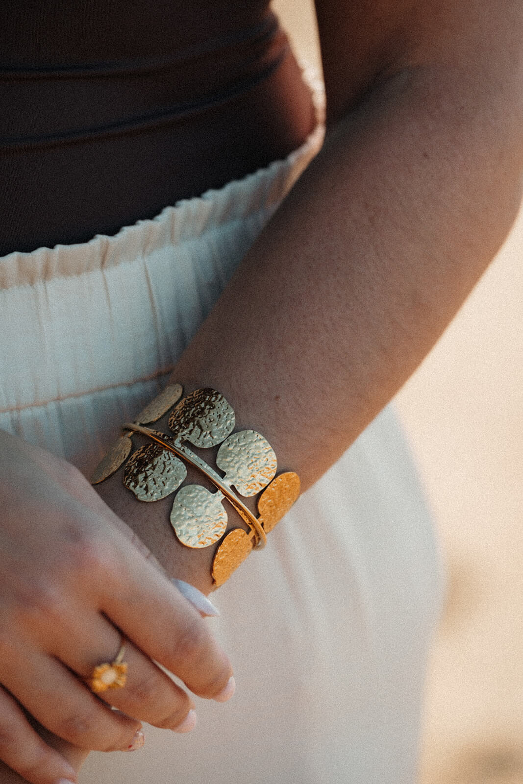 jonc doré pour femme