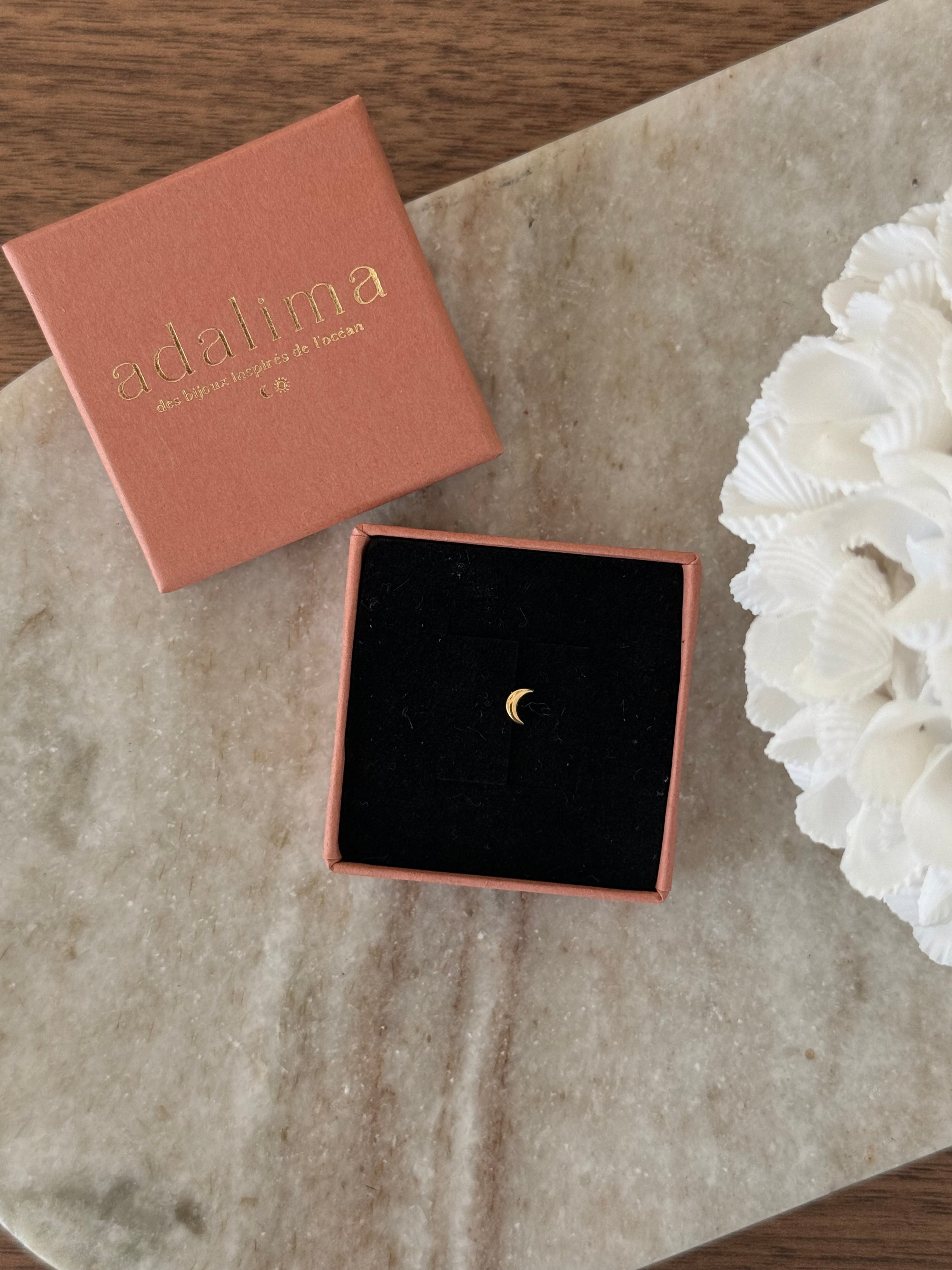 piercing minimaliste lune