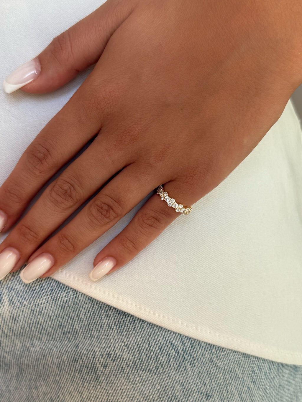 pinky rings à strass