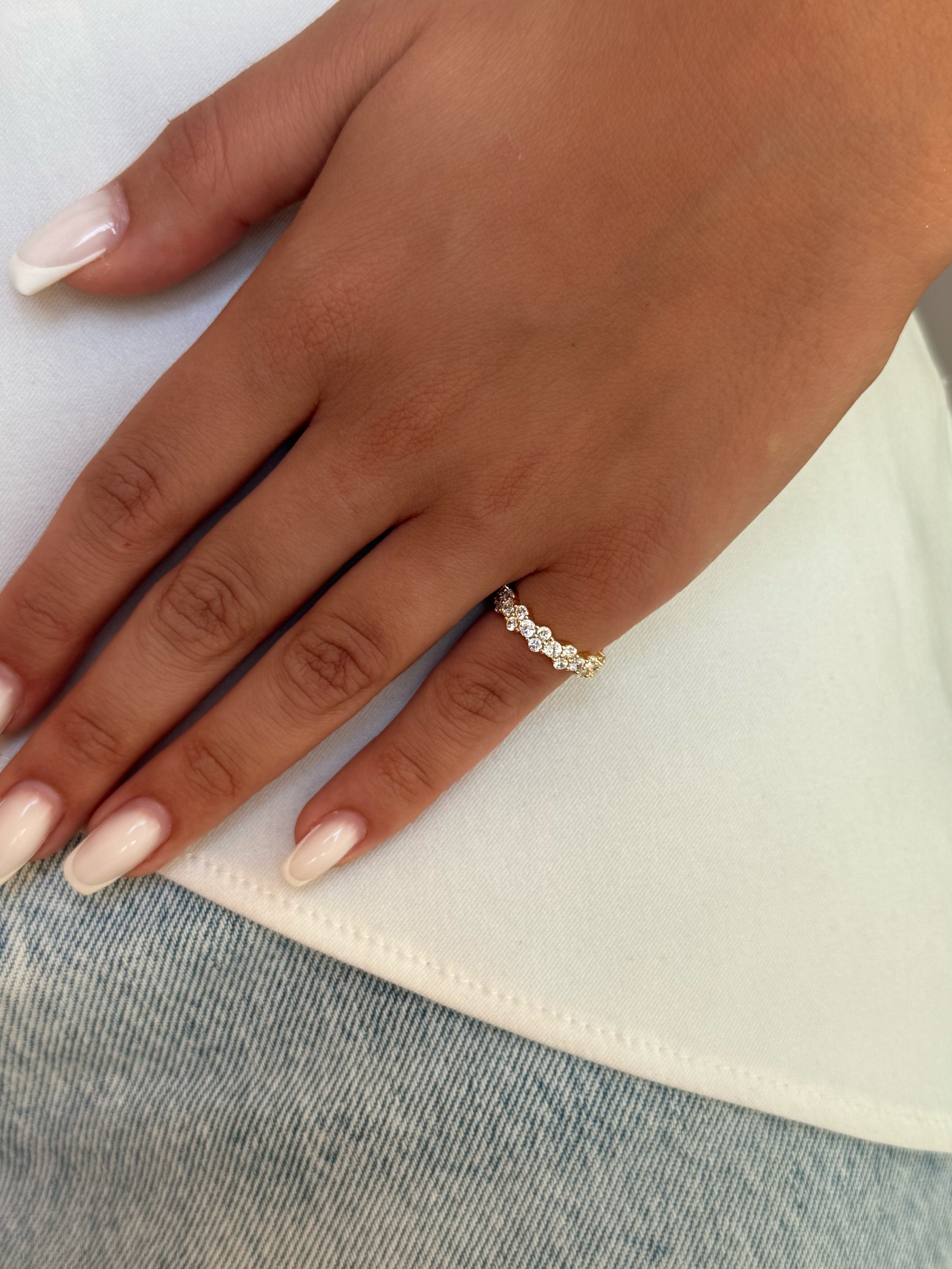 pinky rings à strass
