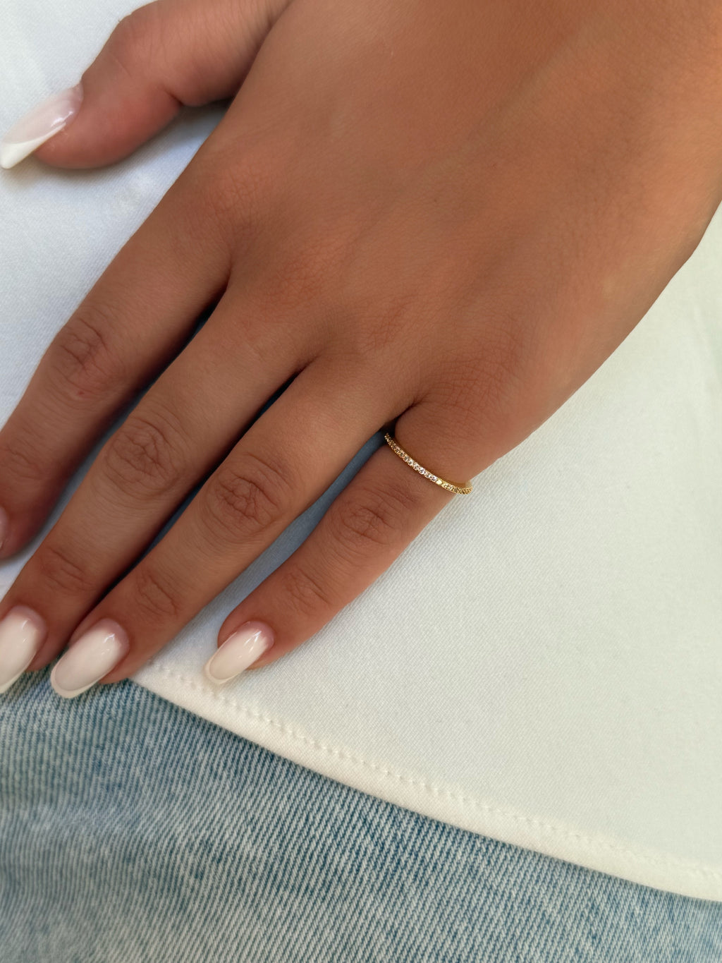 pinky rings à strass