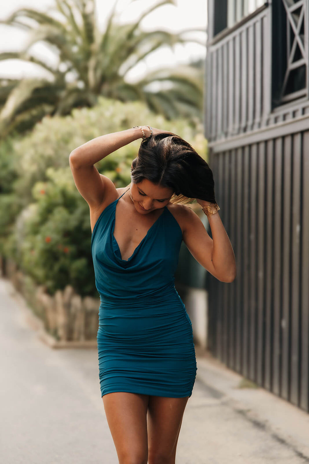 robe mini à bretelle pour femmes