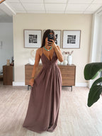 robe longue fluide tendance pour femmes dos nu