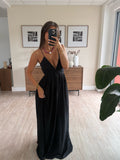robe longue fluide tendance pour femmes dos nu