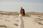 robe longue blanche style bohème-chic 