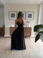 robe longue fluide tendance pour femmes dos nu