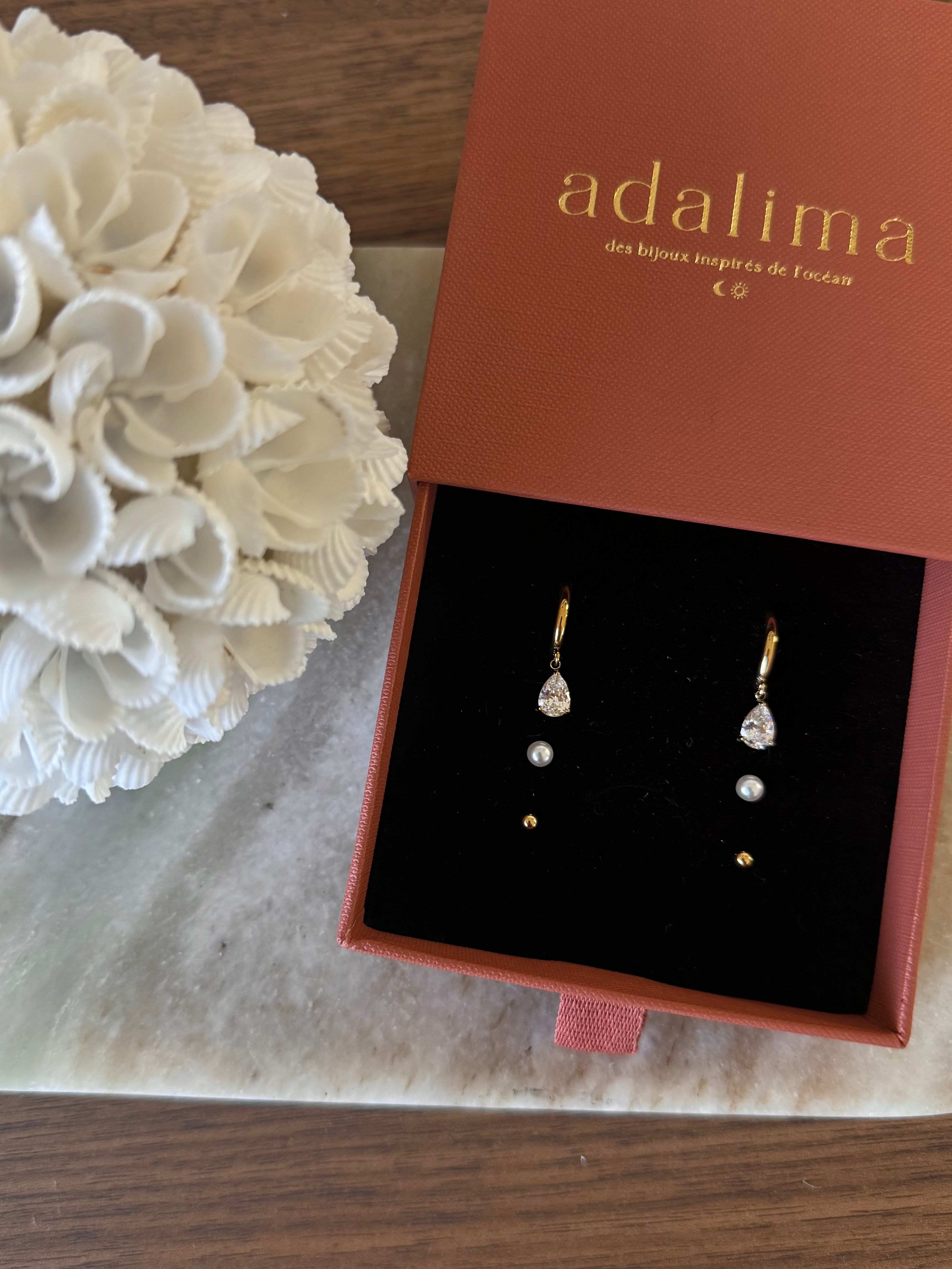 TRIO BOUCLES D'OREILLES ALYA